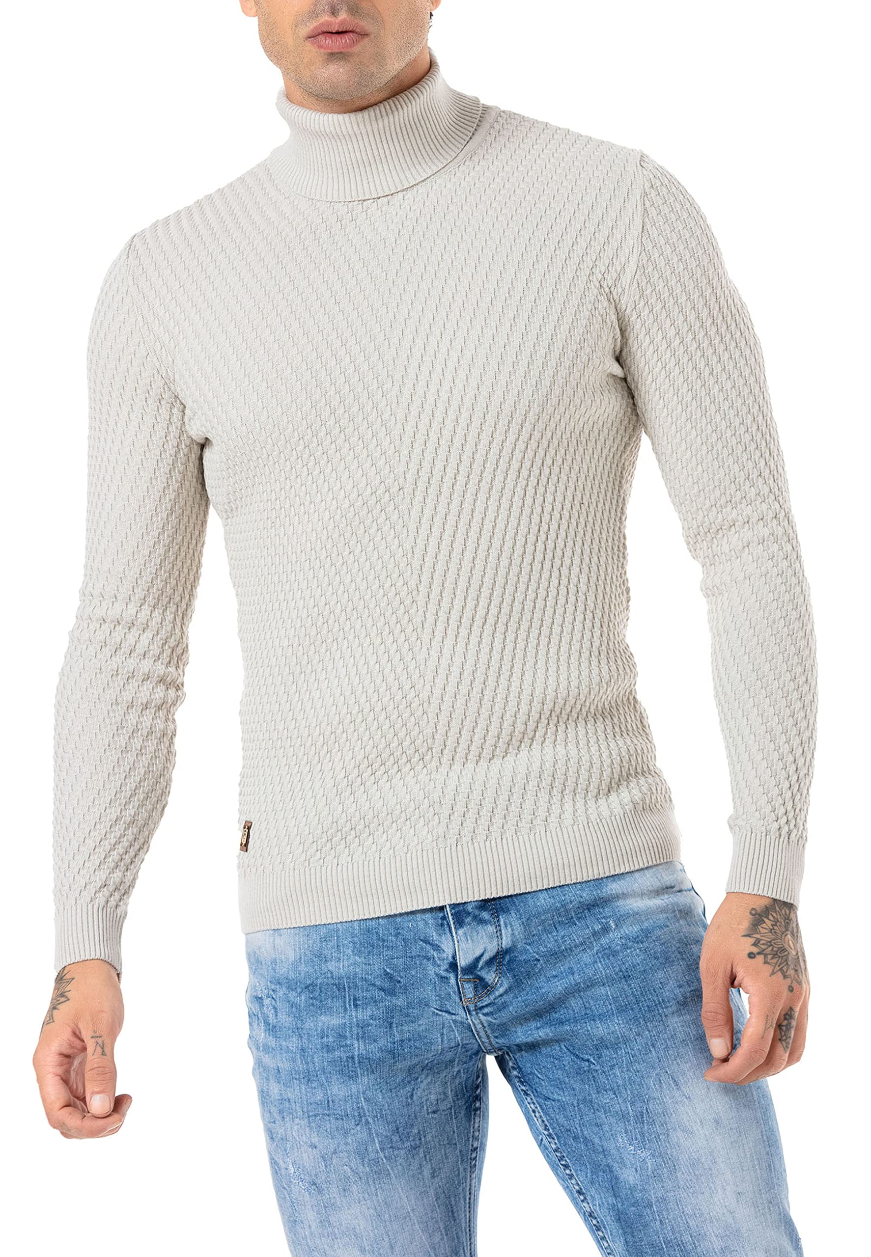 redbridge-pullover-herren-rollkragen-strick-mit-muster image 6