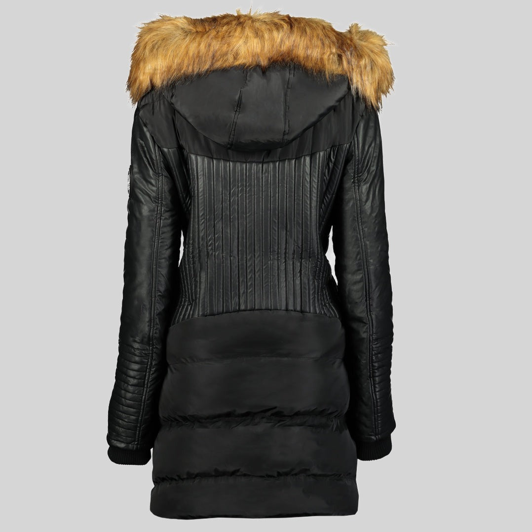 geographical-norway-ausmose-parka-damen-schwarz-mit-kapuze image 2
