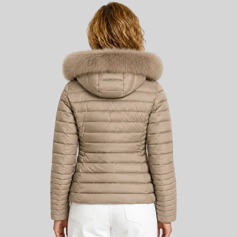 geographical-norway-bumine-damen-steppjacke-schwarz-mit-kapuze image 8