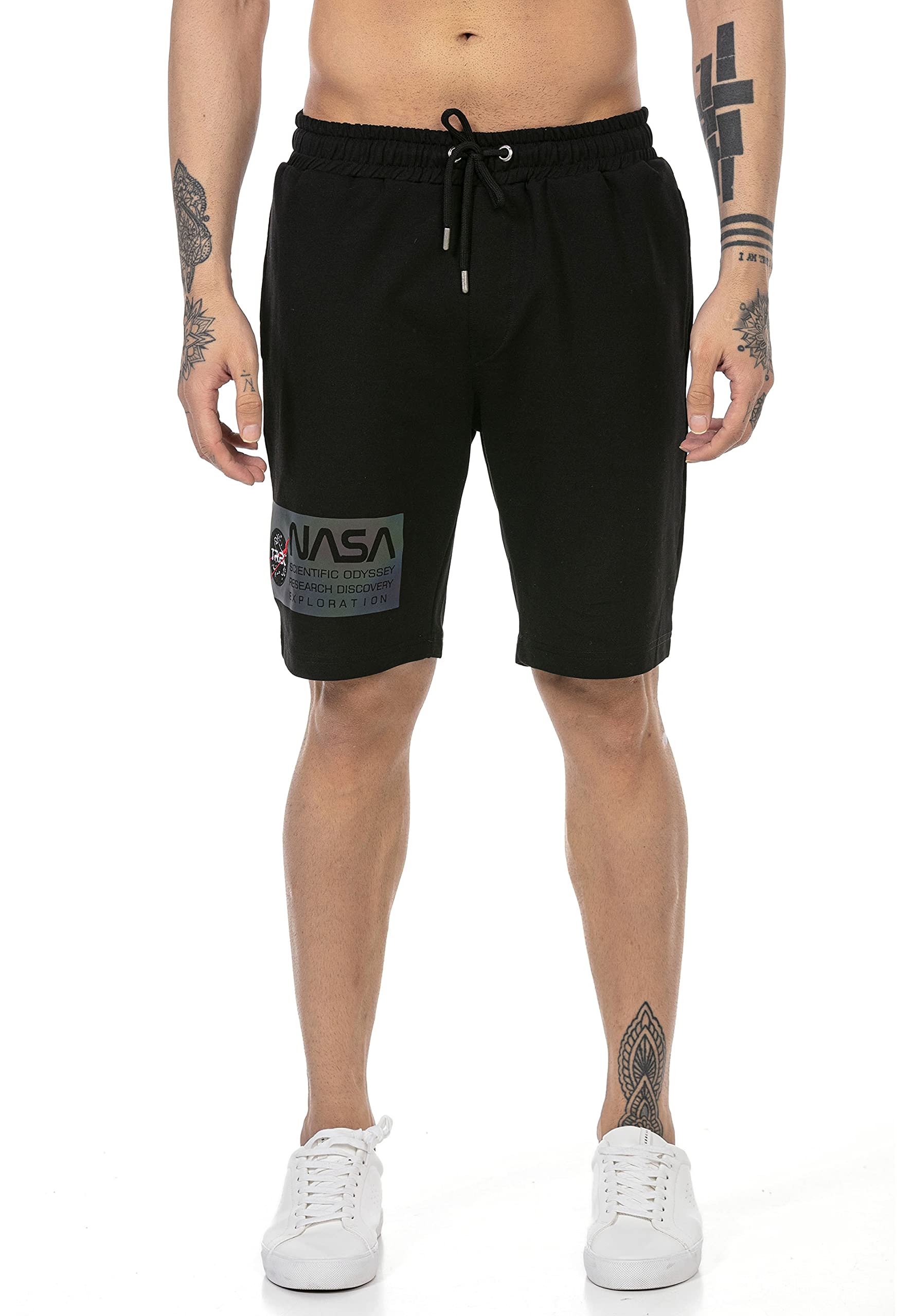 redbridge-shorts-sweatshorts-nasa-gr-l-schwarz image 3