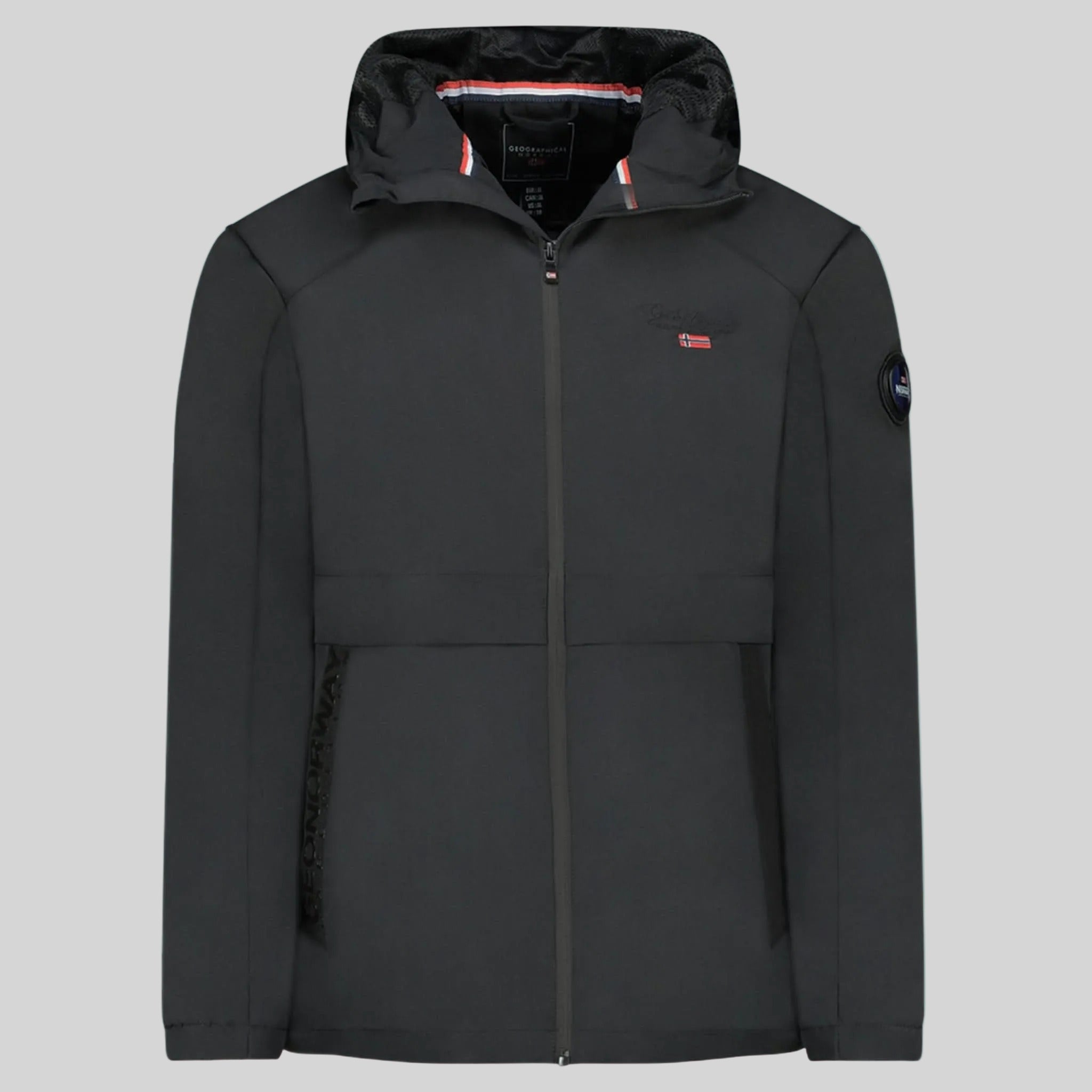 geographical-norway-birado-jacke-herren-schwarz-bergangsjacke-kapuze image 3