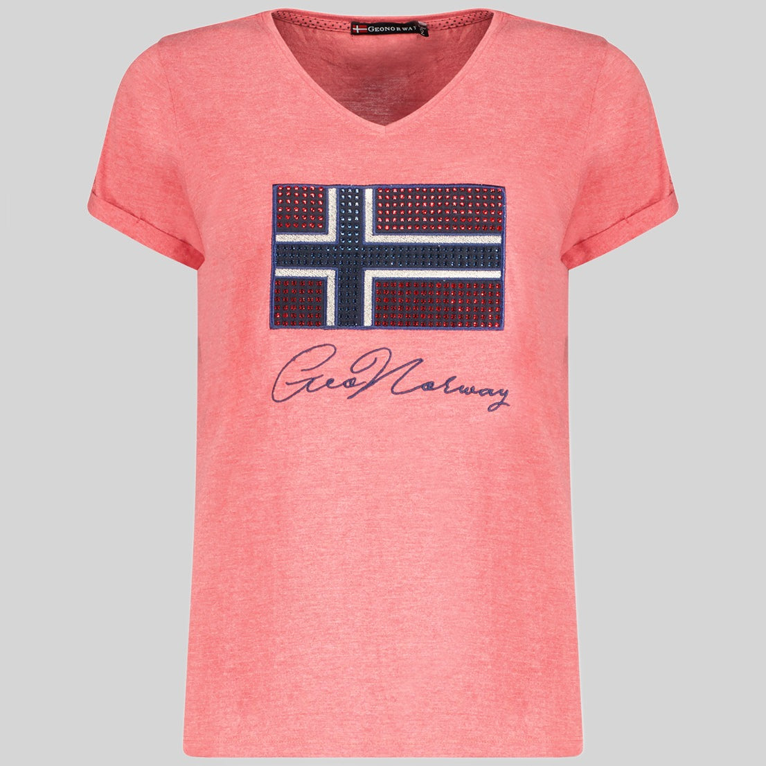 geographical-norway-joisette-damen-t-shirt-weiss-v-ausschnitt image 8