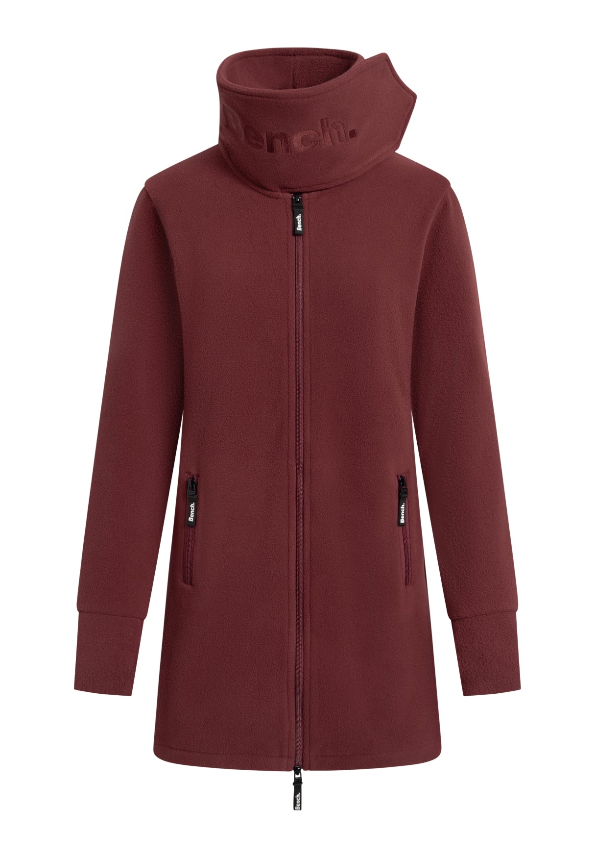bench-bridgit-fleece-mantel-damen-schwarz-slim-fit image 1
