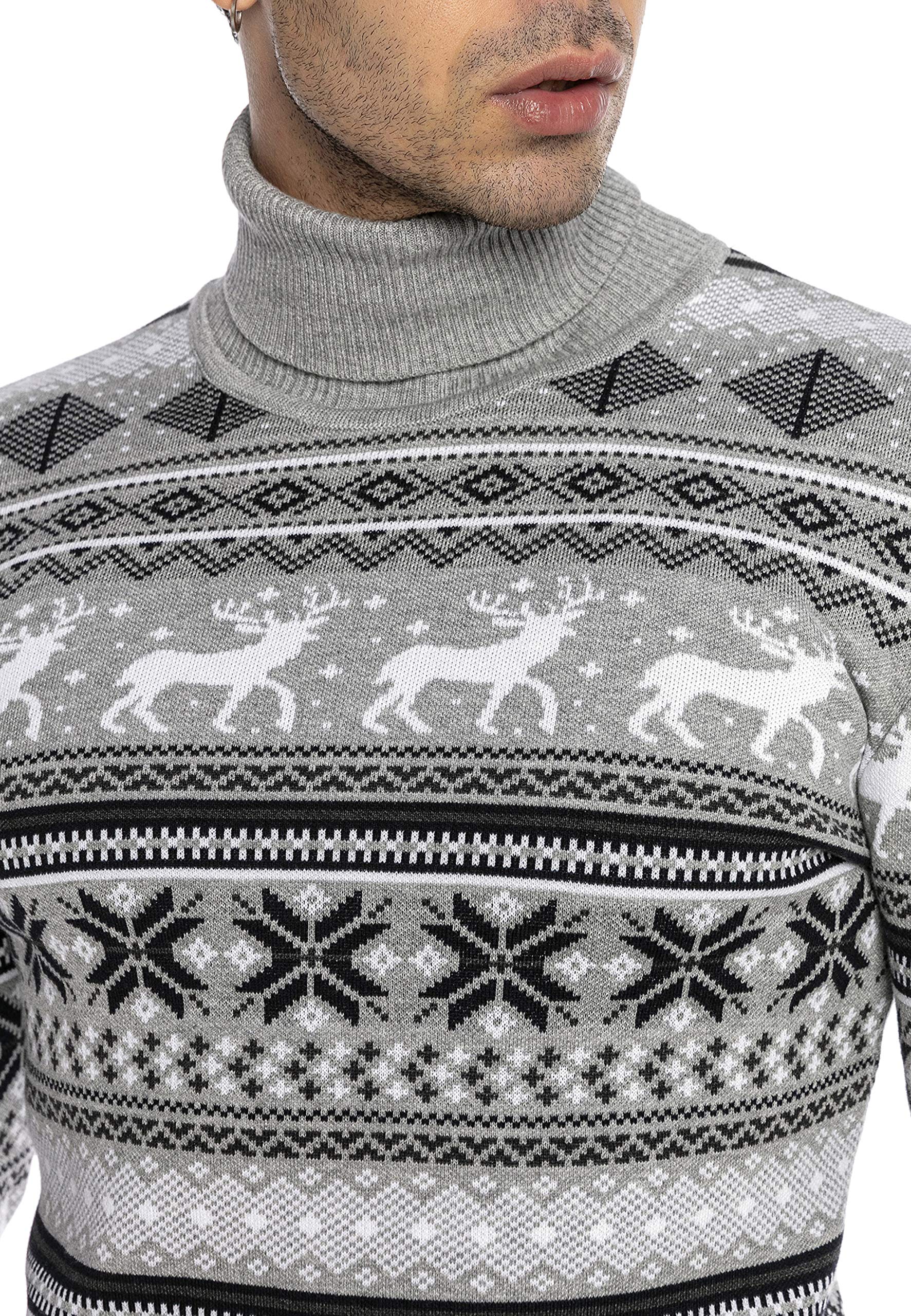 redbridge-pullover-herren-strick-norweger-rollkragen-slim-fit image 2