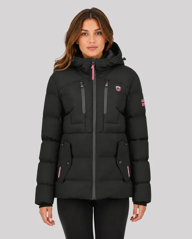 geographical-norway-cachot-damen-parka-schwarz-winter image 1