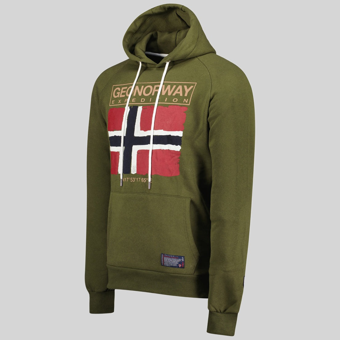 geographical-norway-gaelig-herren-hoodie-khaki-kapuze image 3