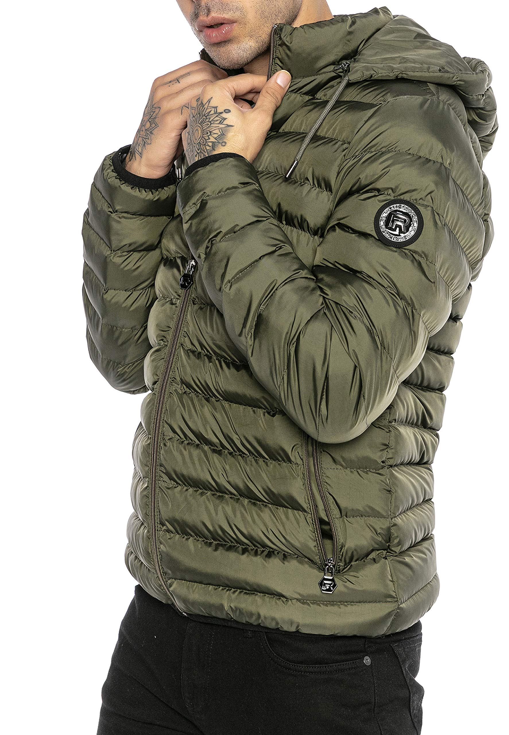 redbridge-lightweight-bubble-bomberjacke-herren-steppjacke-schwarz image 7