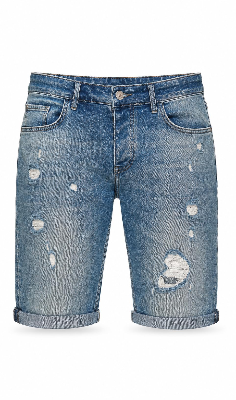 redbridge-shorts-herren-jeansshorts-hellblau-distressed-regular-fit image 1