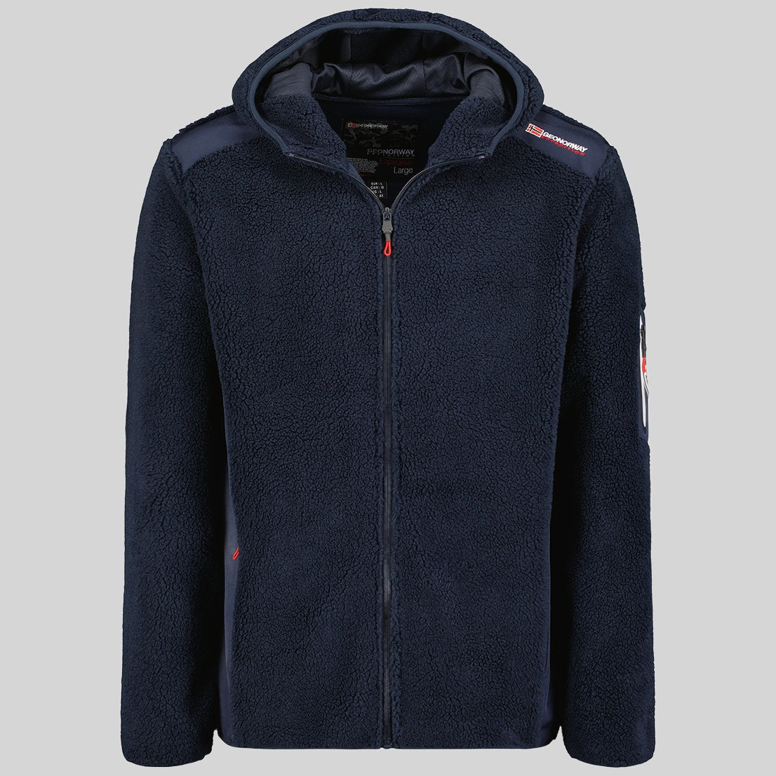 geographical-norway-tufour-herren-fleecejacke-marine-kapuze image 3