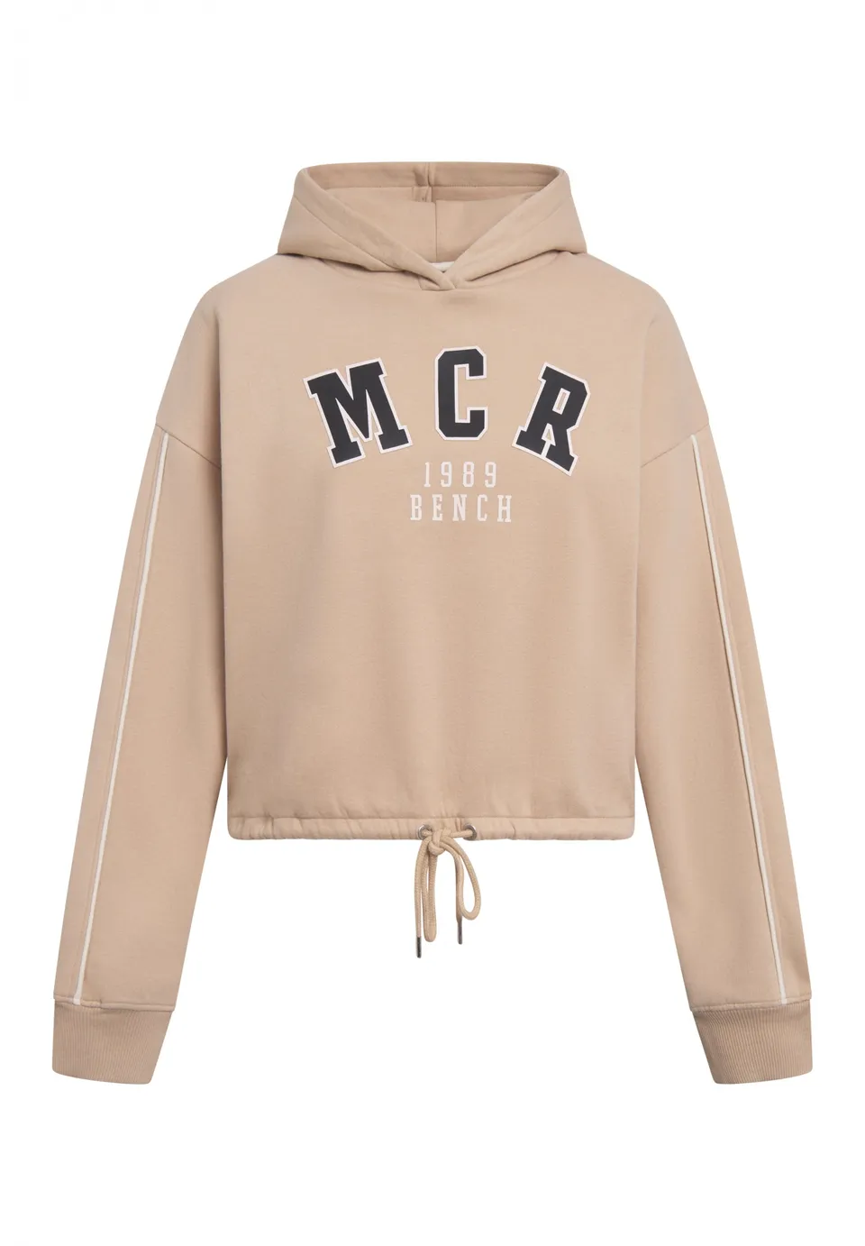 bench-vimmerby-hoodie-damen-beige-cropped-mit-logo image 1