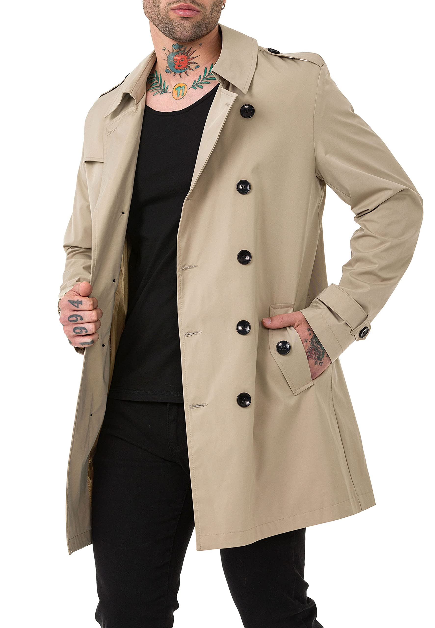 redbridge-m6132-trenchcoat-herren-beige-gr-s-leicht image 4