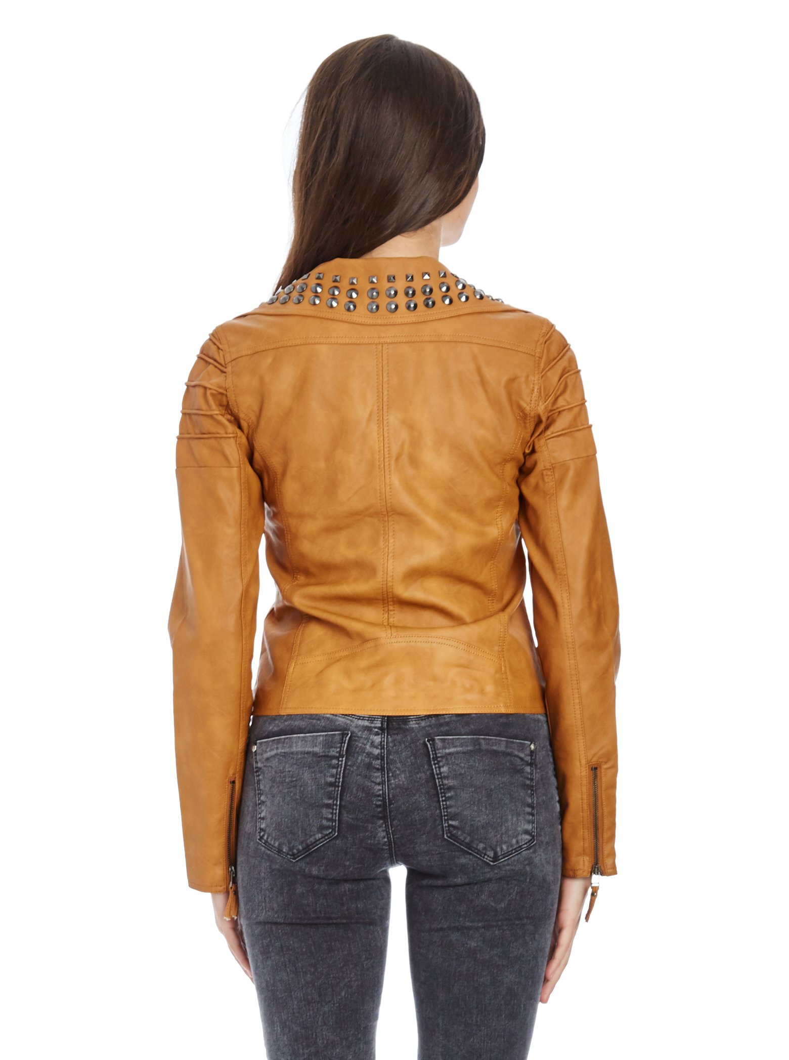 redbridge-rbw7003-kunstleder-jacke-damen-bergangsjacke-nieten-m image 2