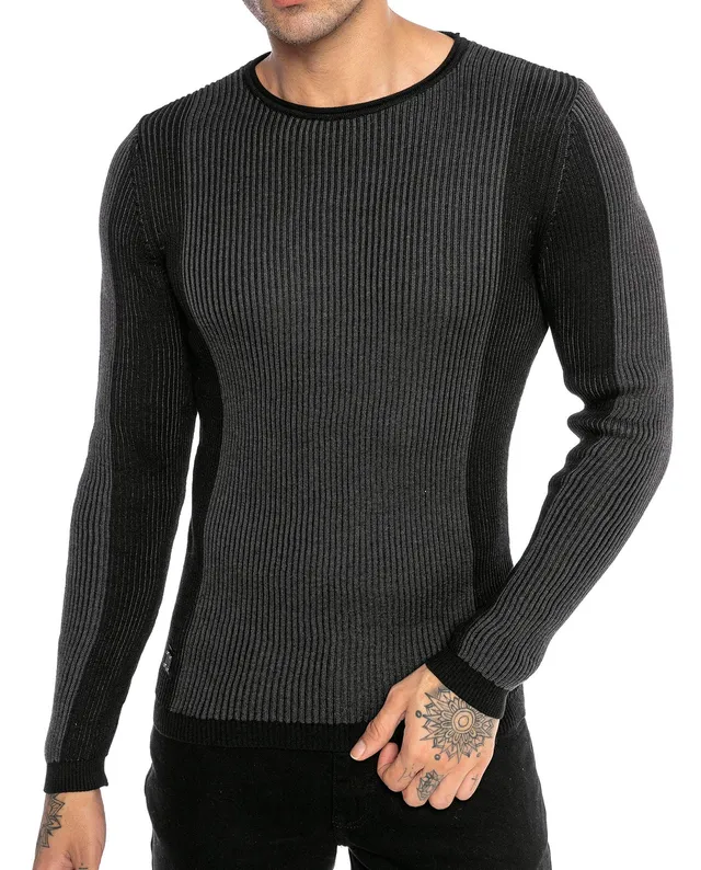 redbridge-pullover-strickpullover-slim-fit-two-tone-l image 1