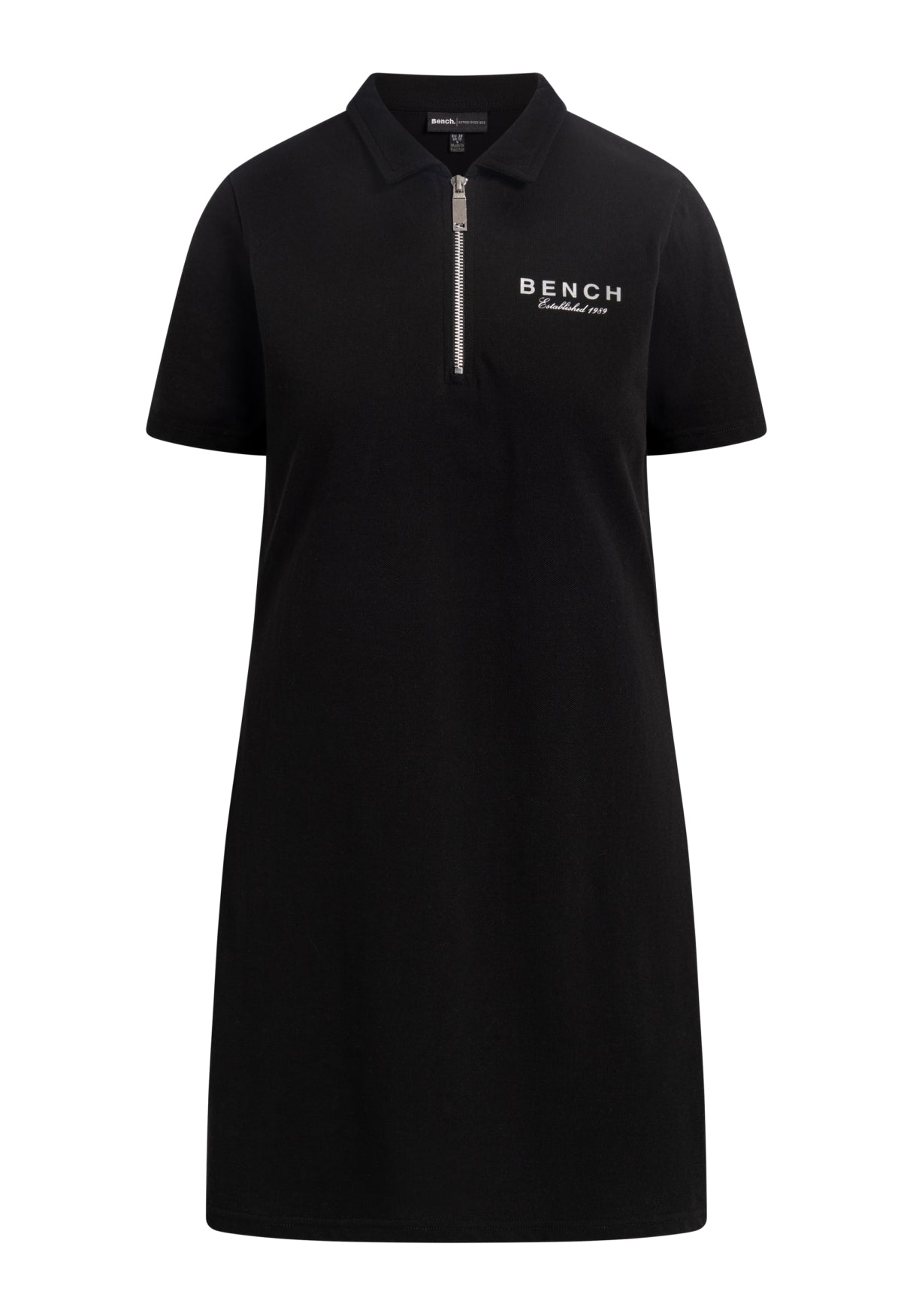 bench-durla-damen-kleid-schwarz-baumwolle-slim-fit image 1