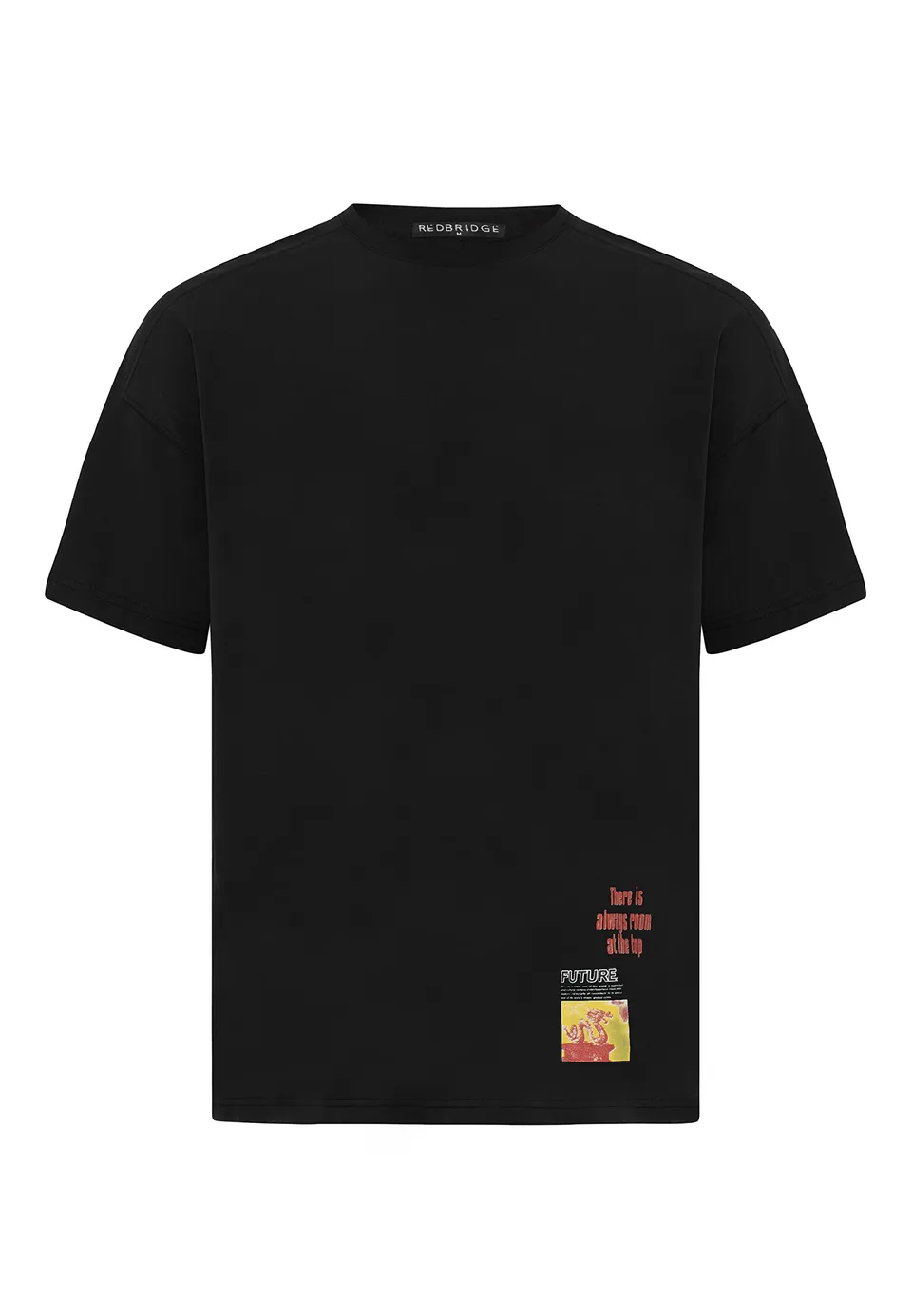 redbridge-t-shirts-oversized-t-shirt-herren-schwarz-xl-baumwolle image 1