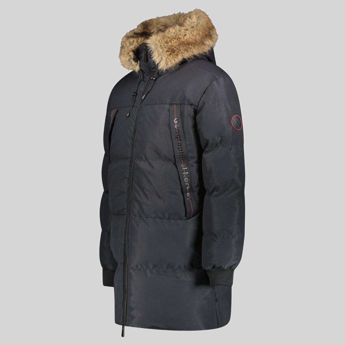 geographical-norway-cameleon-long-herren-parka-mit-kunstfellkapuze-schwarz-s image 5