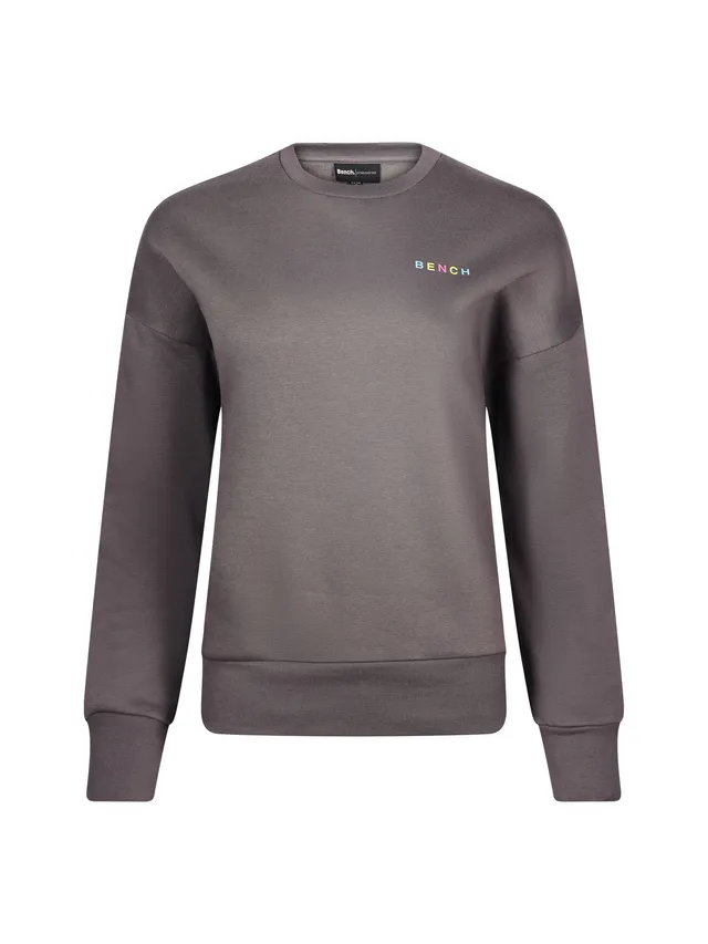 bench-janny-damen-sweatshirt-charcoal-logo-regular-fit image 1