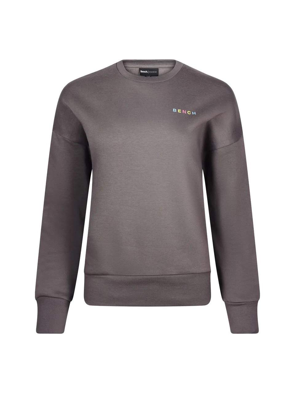bench-janny-damen-sweatshirt-charcoal-logo-regular-fit image 1