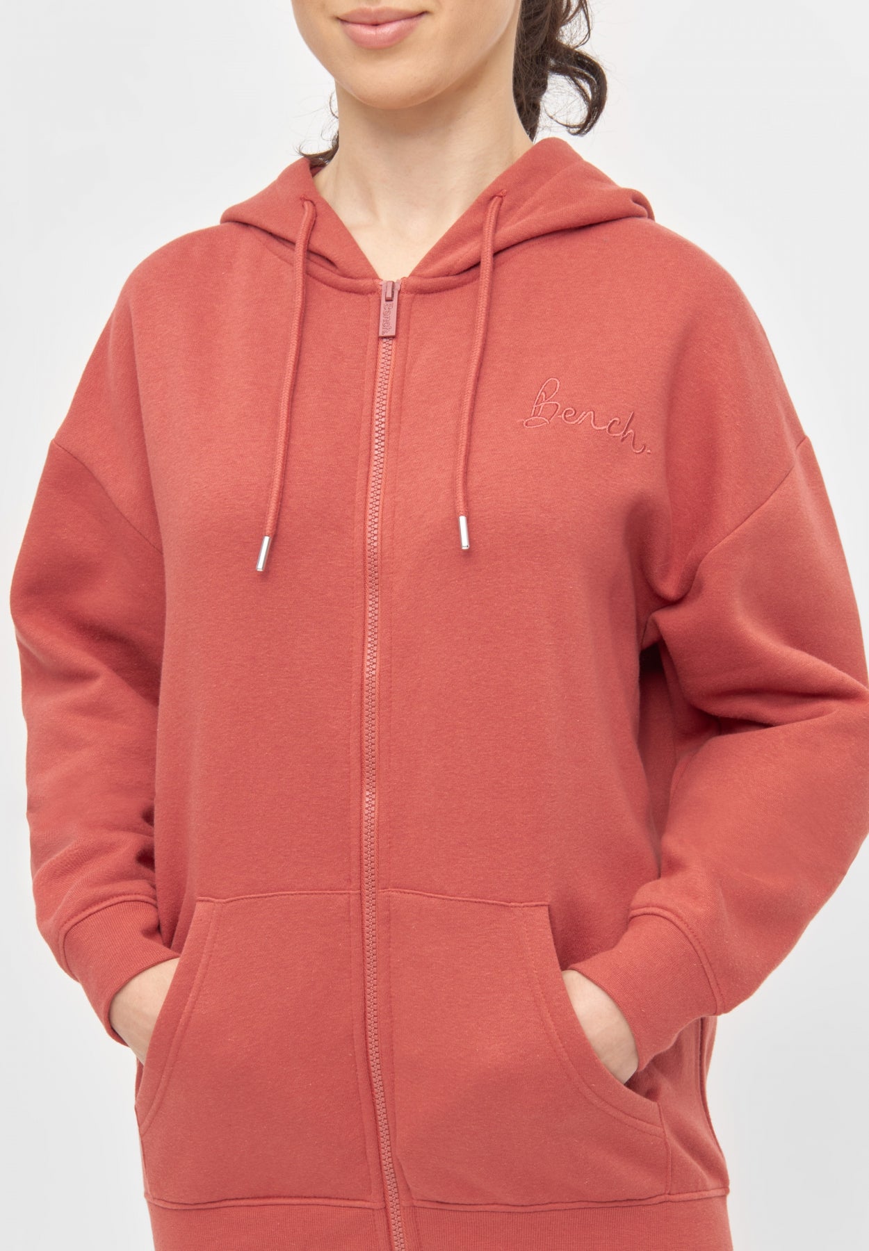bench-naos-hoodie-damen-kapuzenjacke-rosa-reissverschluss image 8