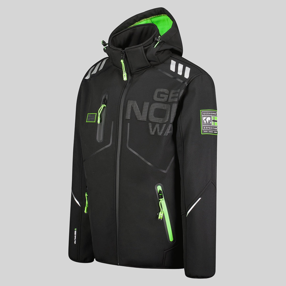 geographical-norway-robin-herren-softshelljacke-schwarz-kapuze image 4