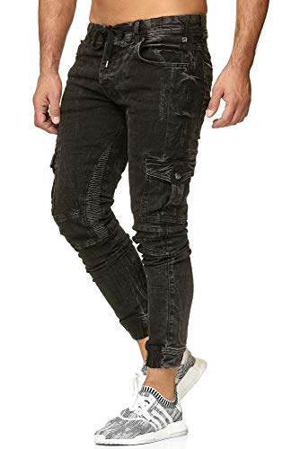 redbridge-jeans-m4208-herren-jogger-cargo-slim-schwarz image 8