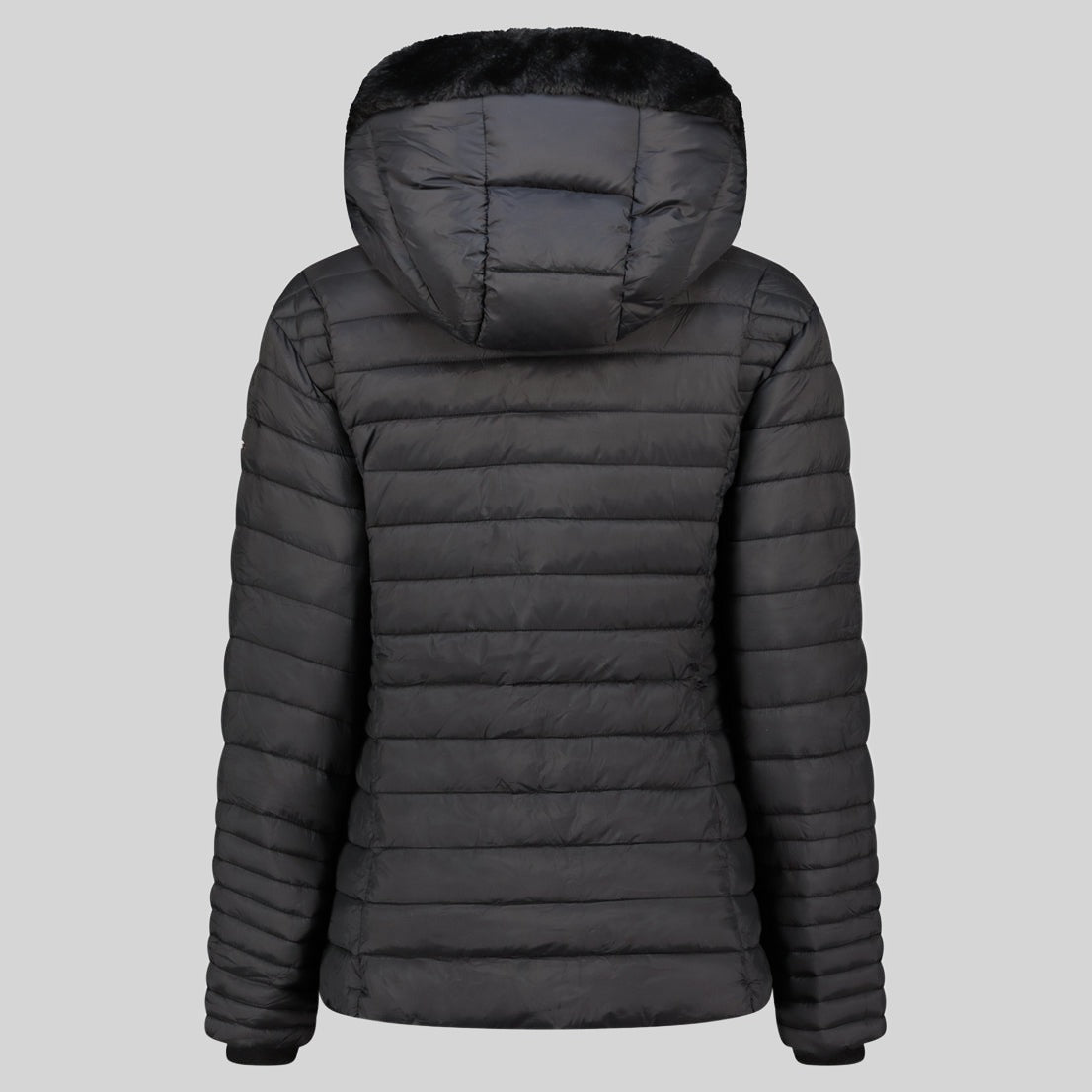 geographical-norway-bumine-damen-steppjacke-schwarz-mit-kapuze image 4