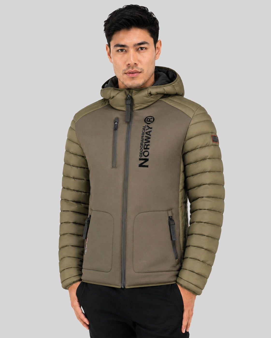 geographical-norway-briwood-herren-steppjacke-schwarz-mit-kapuze image 6