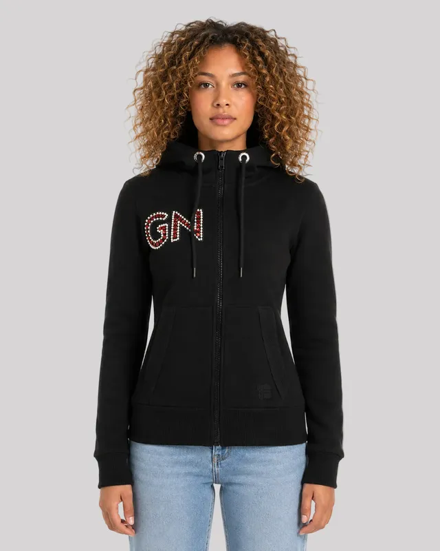 geographical-norway-gudite-damen-sweatshirt-kapuze-schwarz image 1