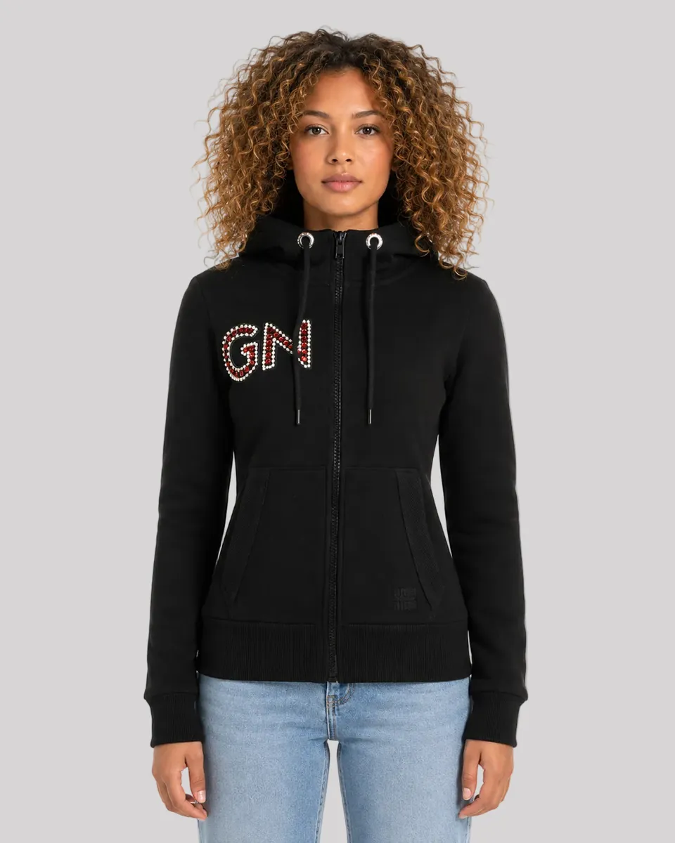 geographical-norway-gudite-damen-sweatshirt-kapuze-schwarz image 1