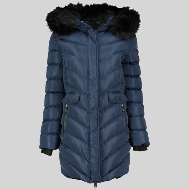 geographical-norway-augustine-long-damen-parka-schwarz-fell image 4
