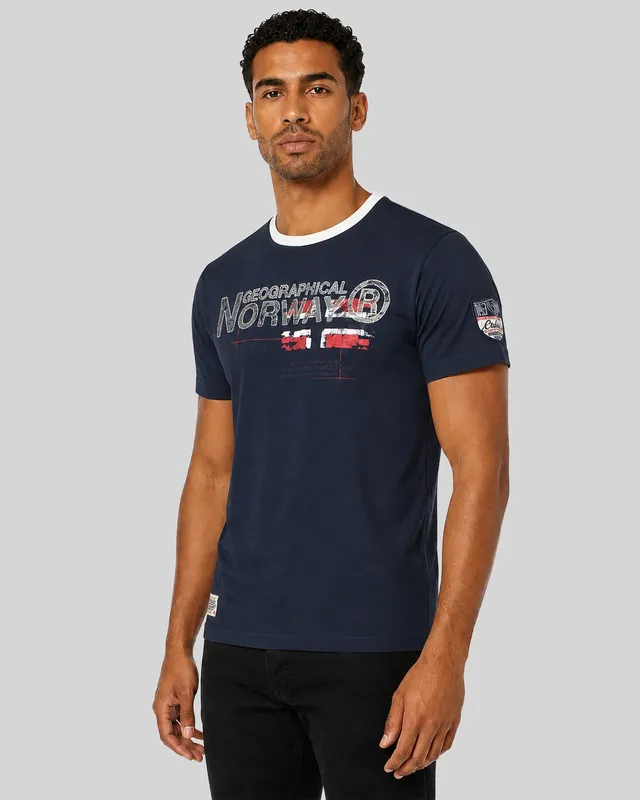 geographical-norway-jisland-t-shirt-herren-marine image 1
