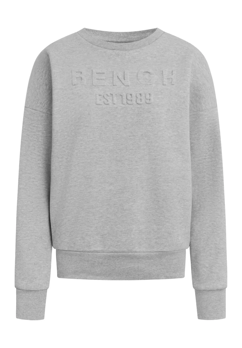 bench-avyanna-sweatshirt-damen-grey-marl-logo-print image 1
