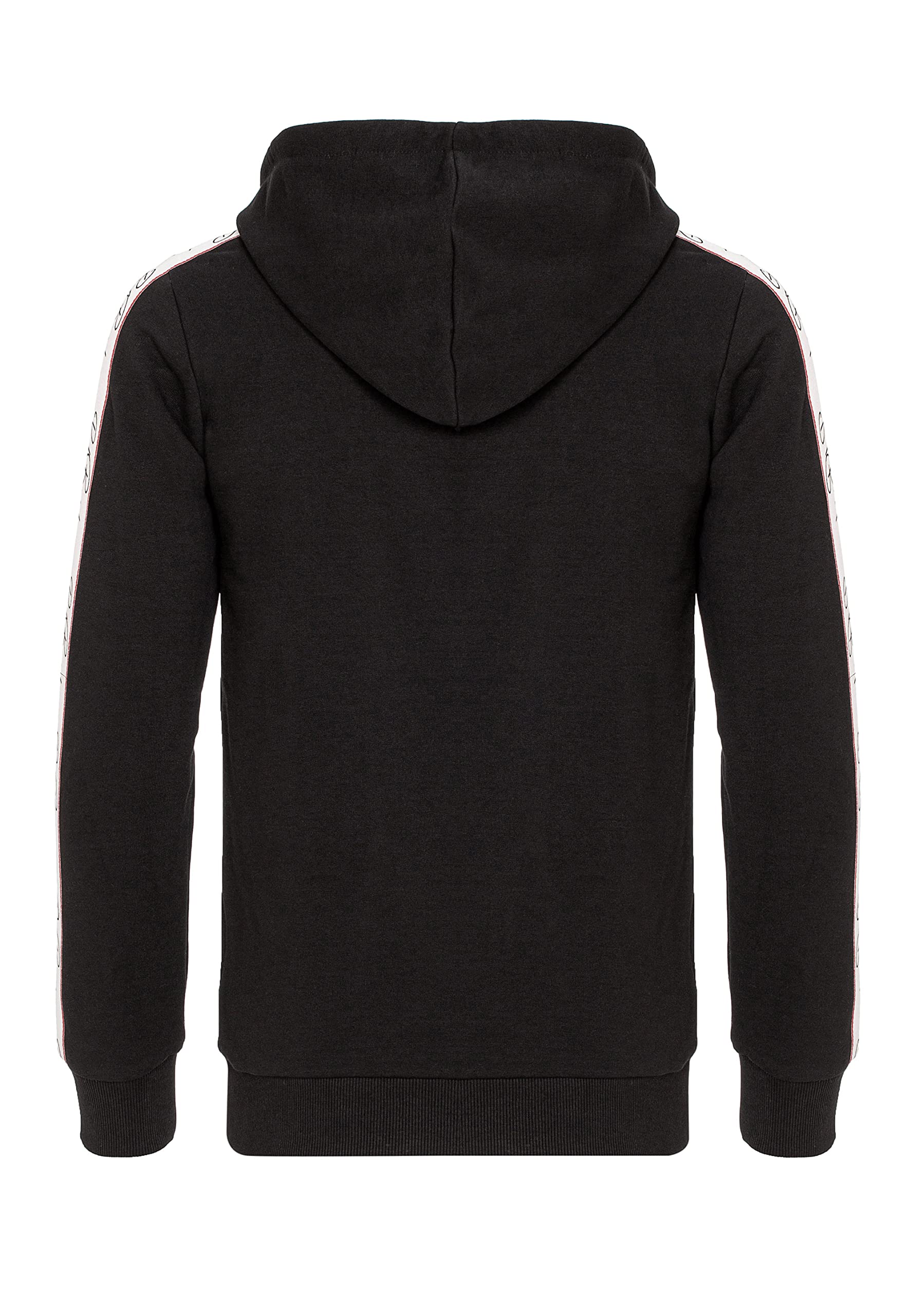 redbridge-streifen-kapuzenpullover-herren-schwarz-hoodie image 8