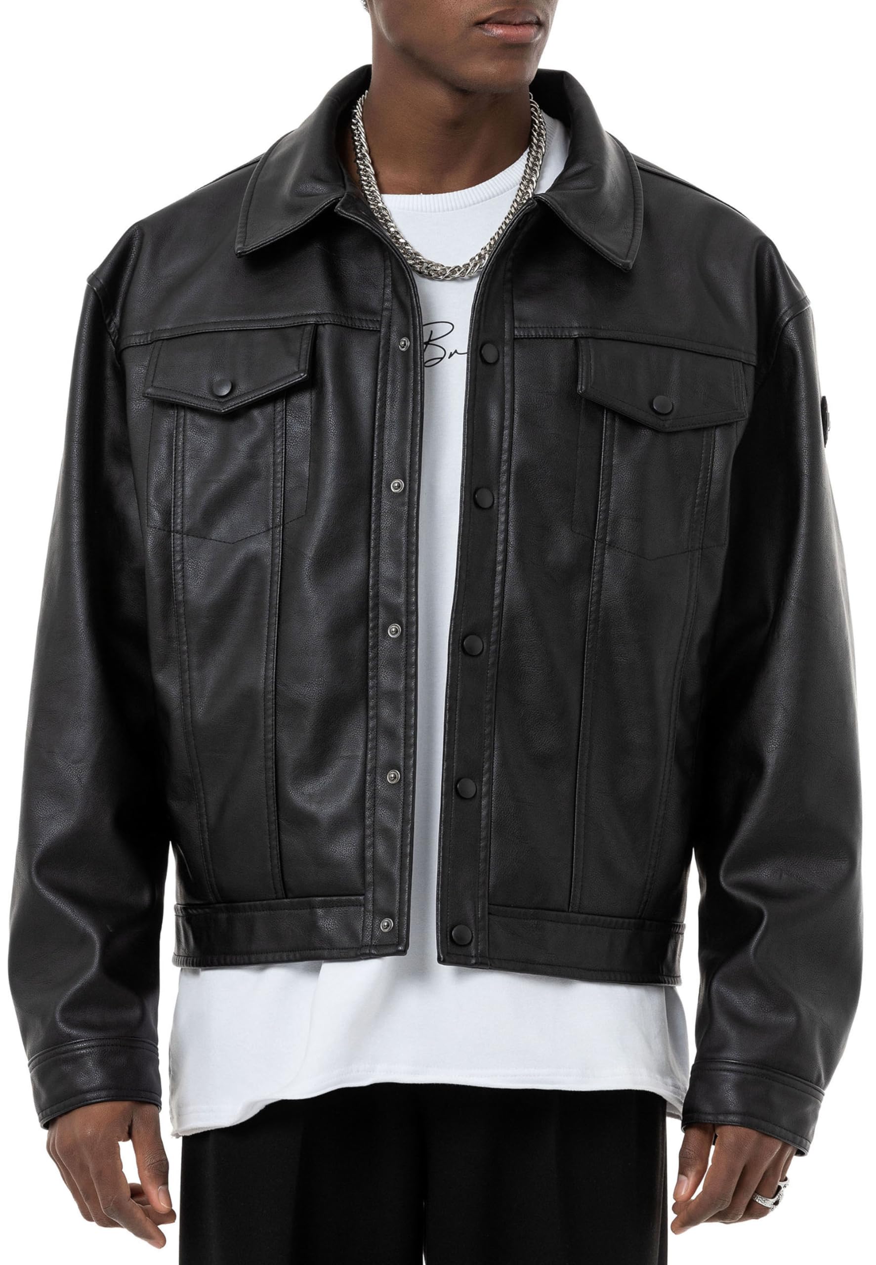 redbridge-kunstlederjacke-trucker-oversized-xxl image 3
