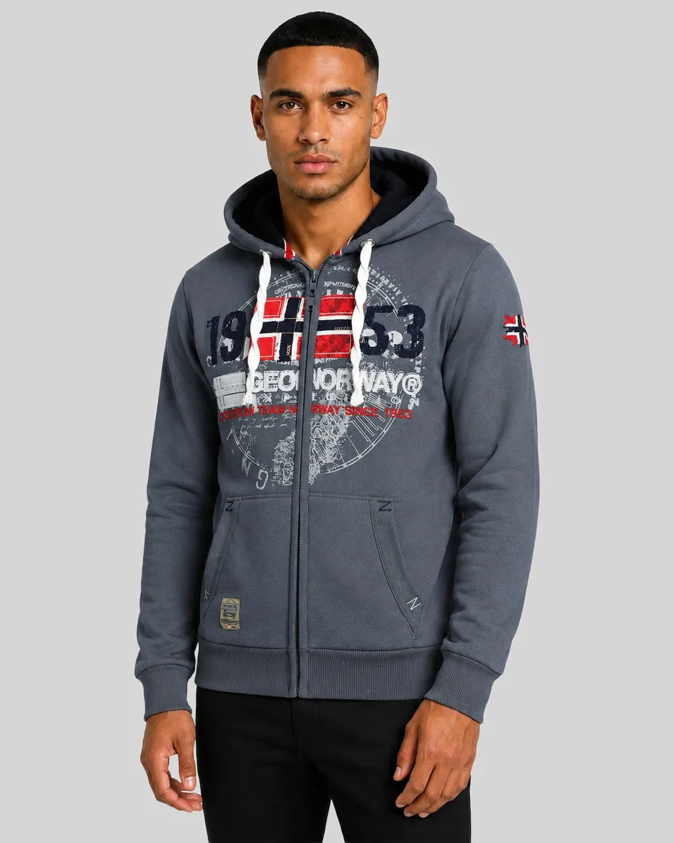 geographical-norway-gapigal-hoodie-herren-marine-zip image 1