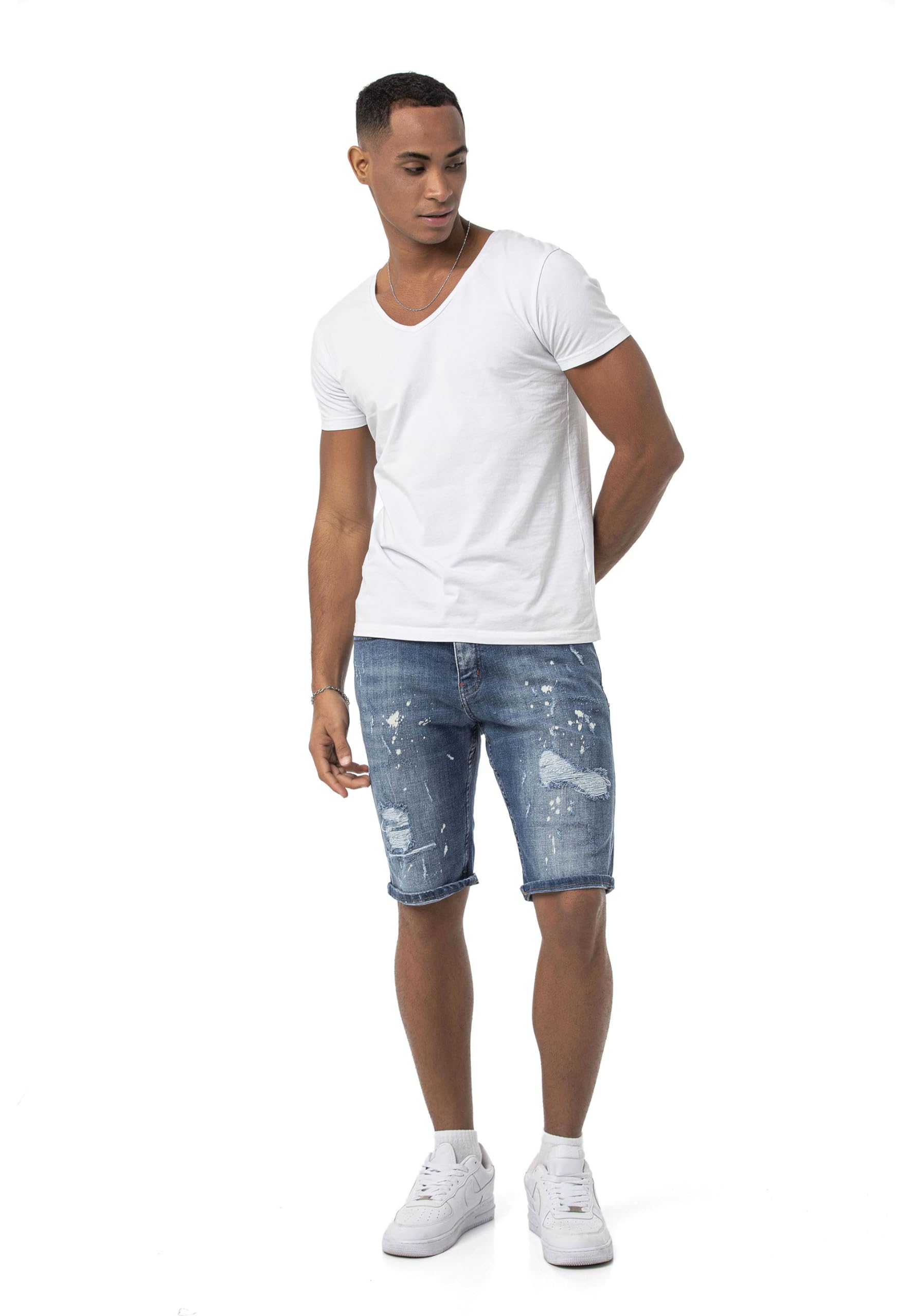 redbridge-m4896-jeans-shorts-herren-denim-destroyed-2 image 8