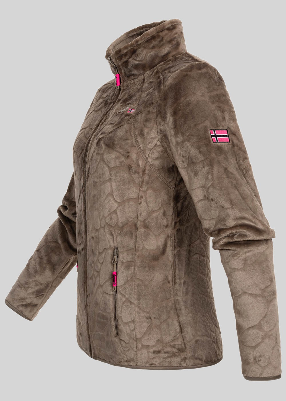 geographical-norway-univers-damen-fleecejacke-schwarz-stickerei image 5