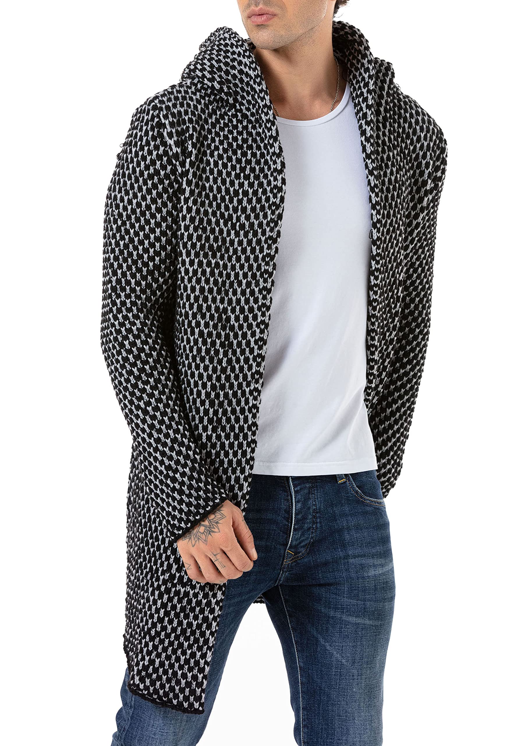 redbridge-cardigan-herren-mantel-lange-strickjacke-gr-e-l image 2