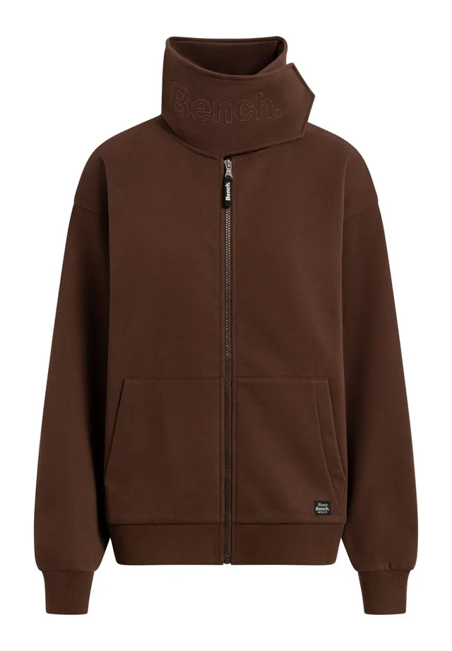 bench-denia-sweatjacke-damen-beige-mit-funnelneck image 1