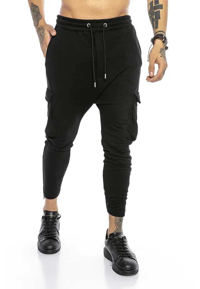 redbridge-hose-jogger-cargo-sweat-schwarz-baumwolle image 1