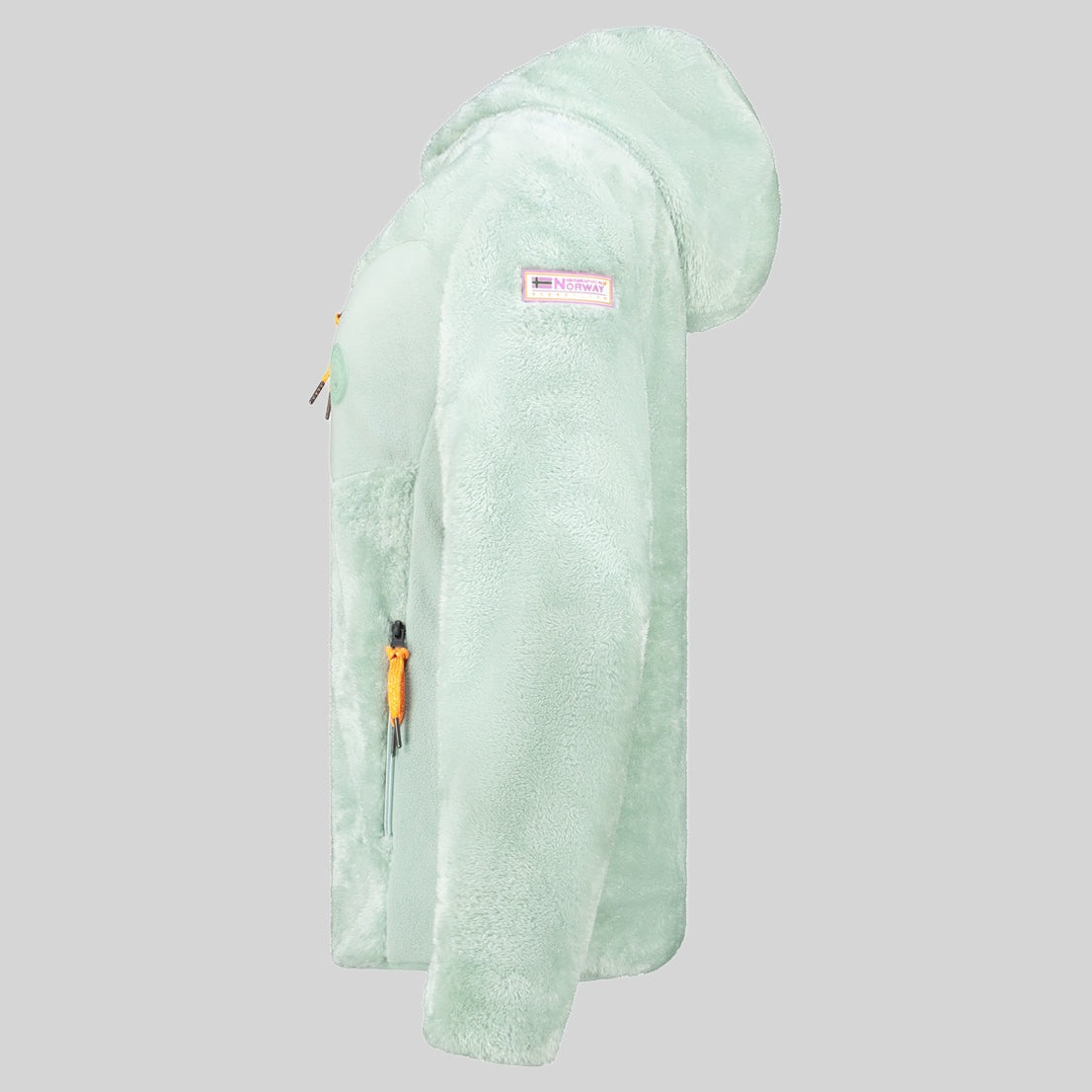 geographical-norway-toscana-fleecejacke-damen-schwarz-kapuze image 5