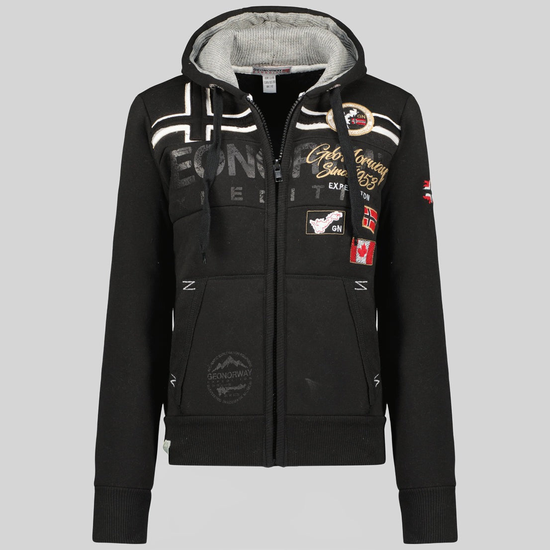 geographical-norway-garadock-damen-kapuzenjacke-schwarz image 7