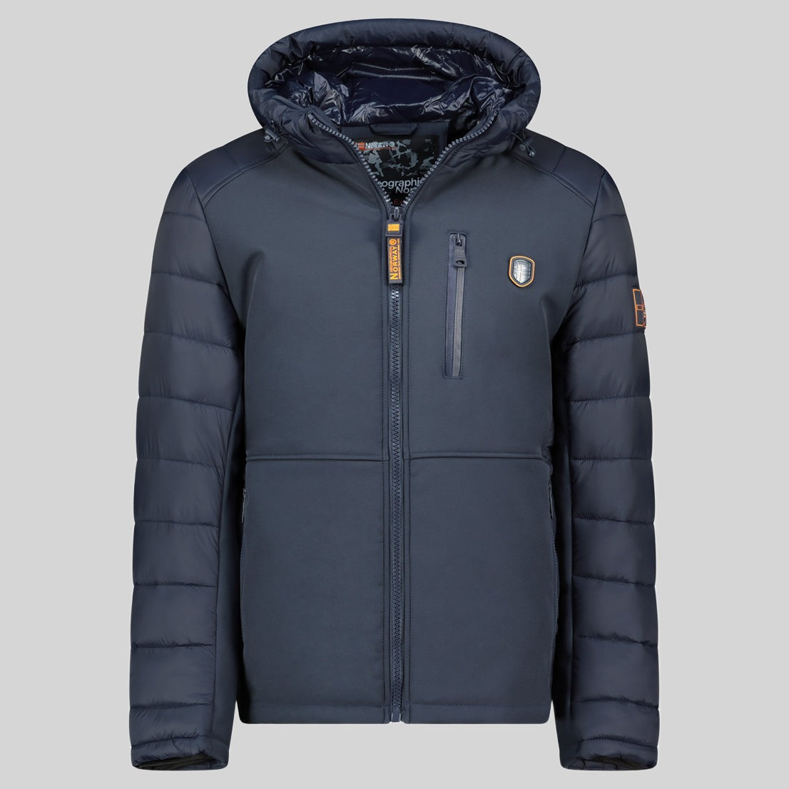 geographical-norway-cortez-herren-daunenjacke-bi-material-kapuze image 3