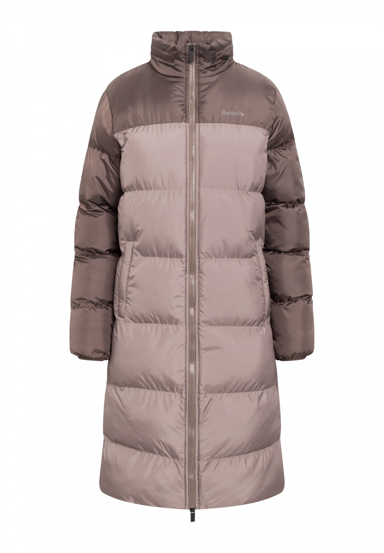 bench-phyllis-puffer-jacke-damen-dusty-pink-lang-mit-kapuze image 5
