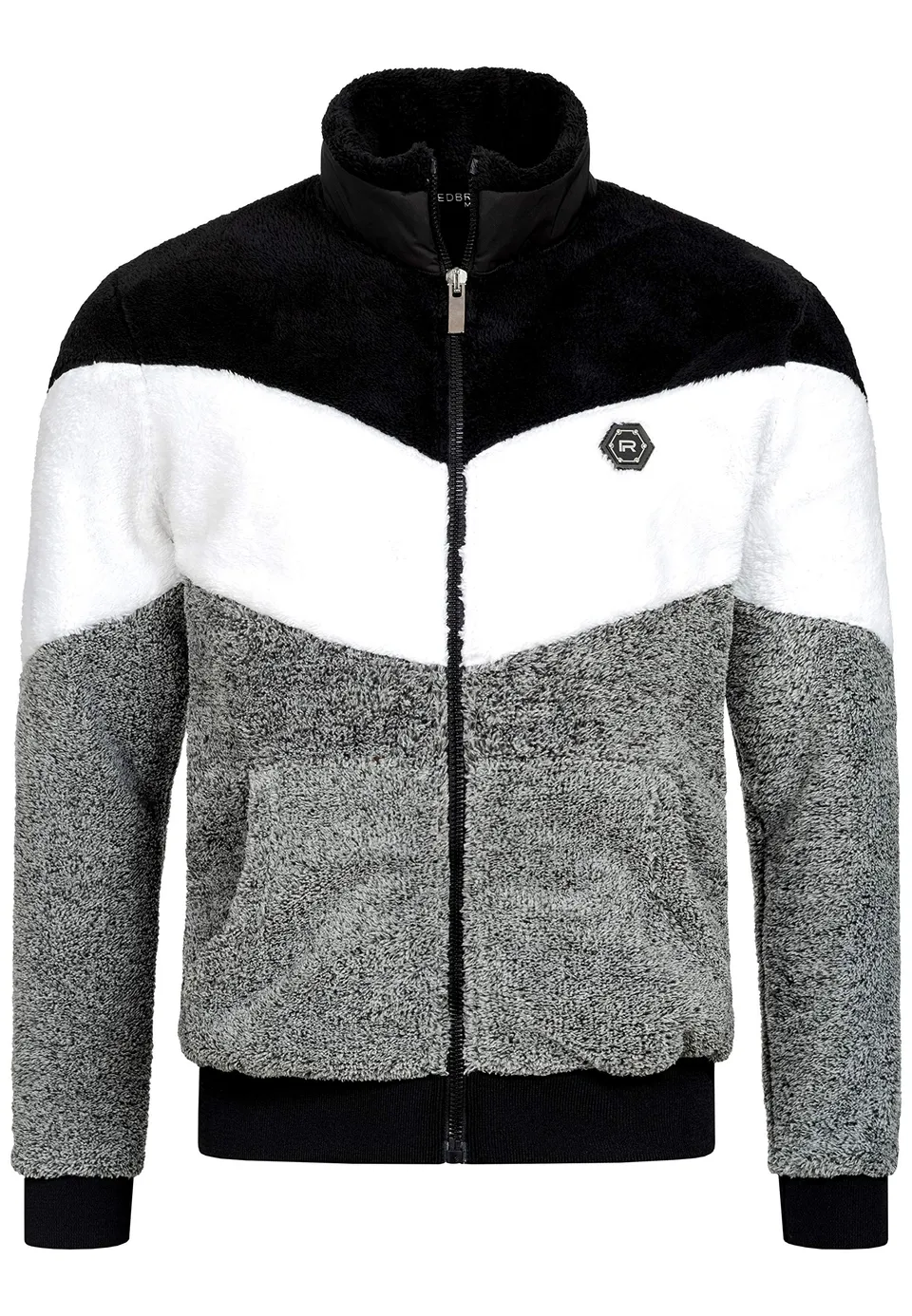 redbridge-arrow-teddyfell-sweatjacke-herren-mit-rei-verschluss image 1