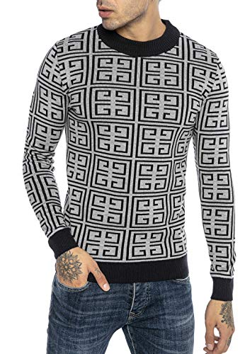 redbridge-pullover-herren-strickpullover-slim-fit-grau-xl image 7