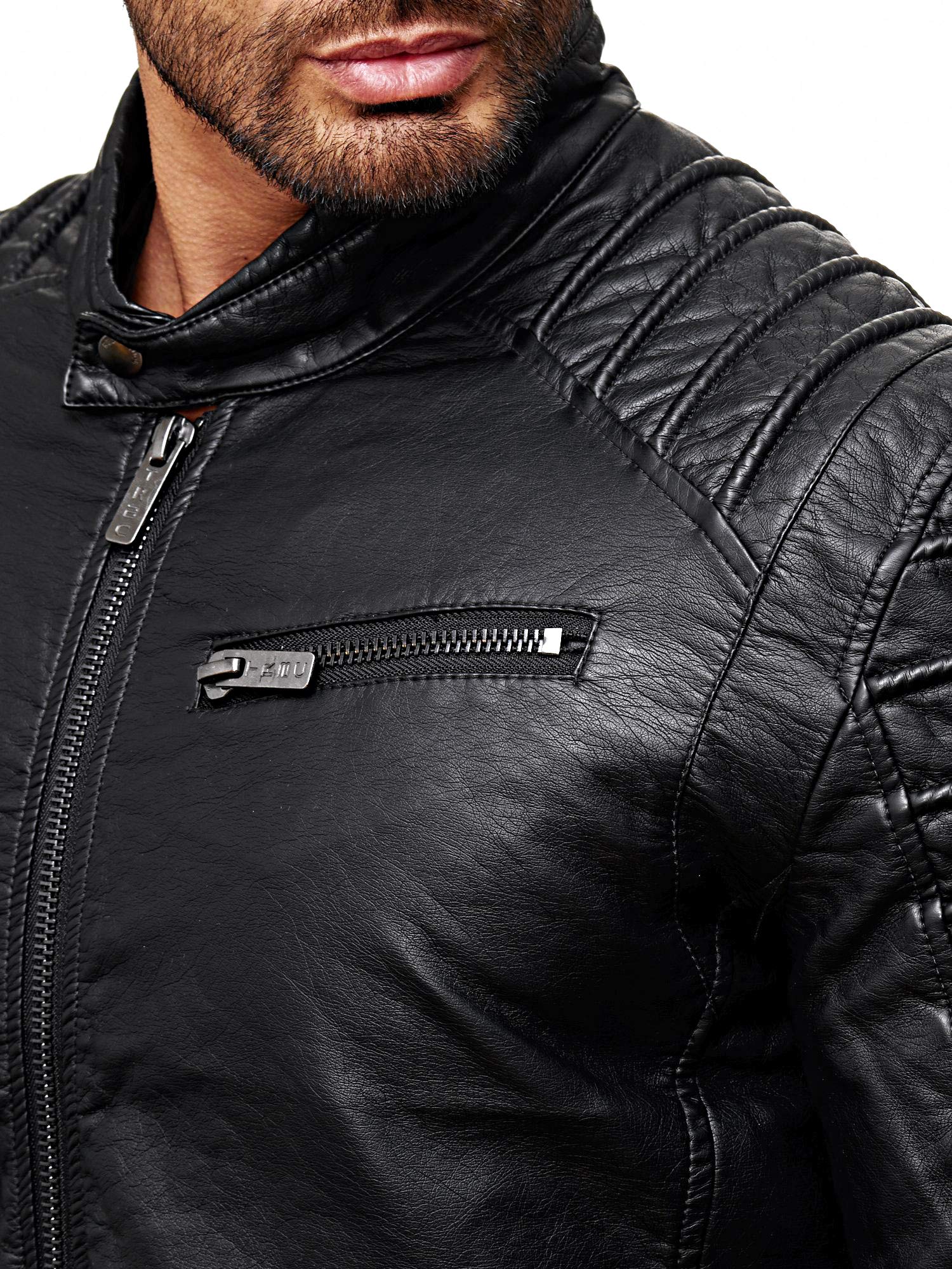 redbridge-m6056-biker-kunstlederjacke-herren-schwarz-mc-black image 4
