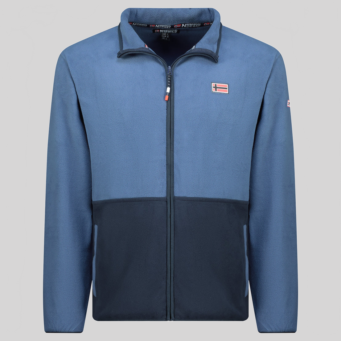 geographical-norway-touki-herren-fleecejacke-senf-rei-verschluss image 8