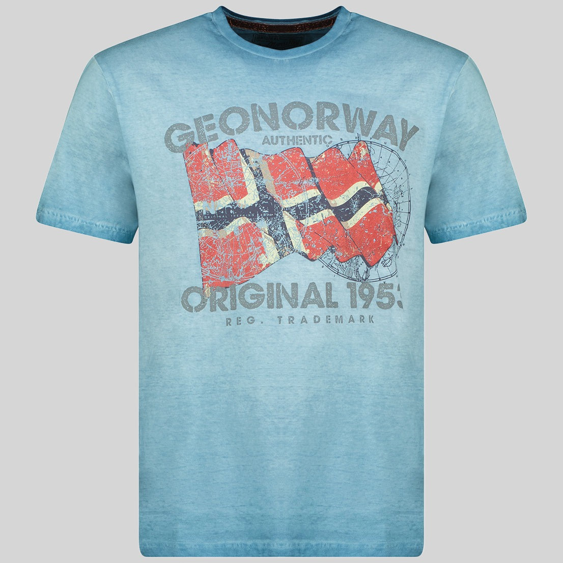 geographical-norway-japoral-herren-t-shirt-blau-kurzarm-rundhals image 4