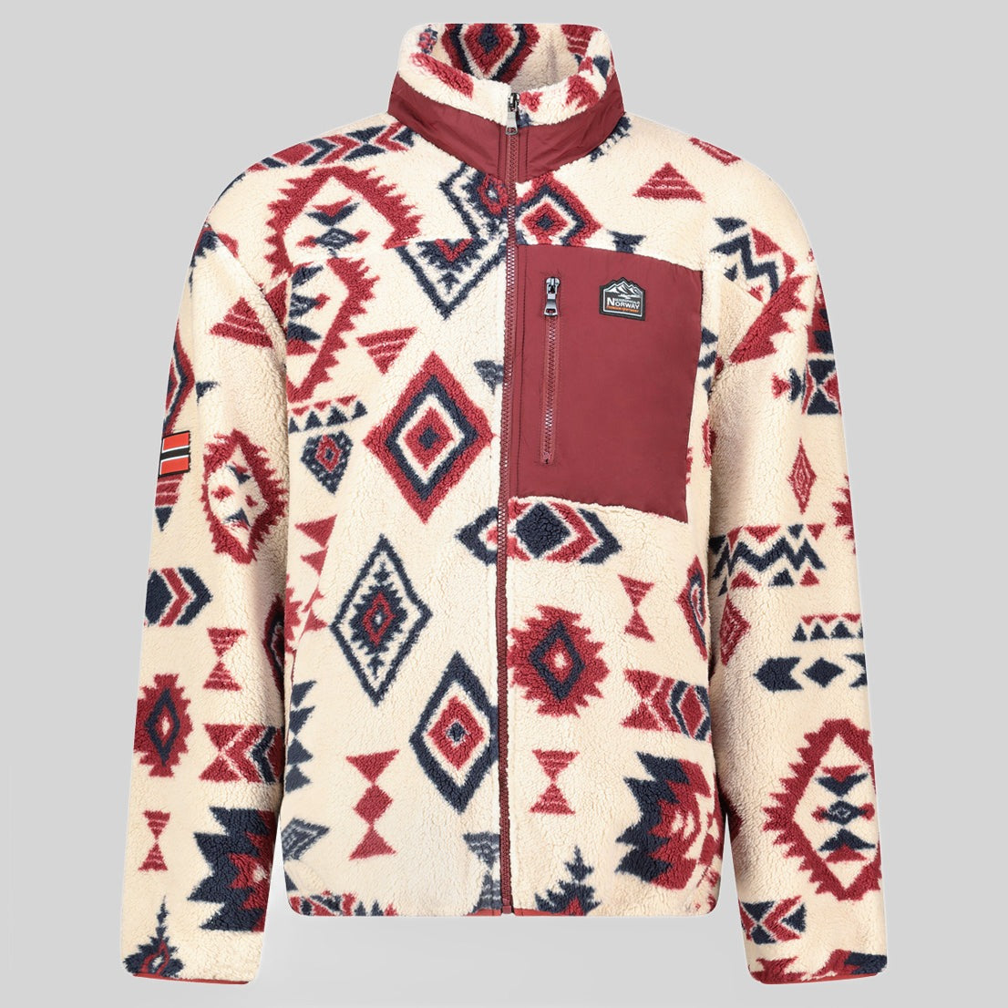 geographical-norway-ulali-herren-fleecejacke-marine-warm image 2